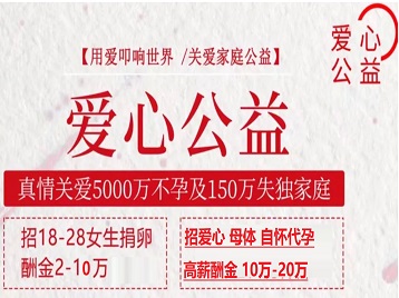 海城捐卵助孕生子 爱心志愿者招募